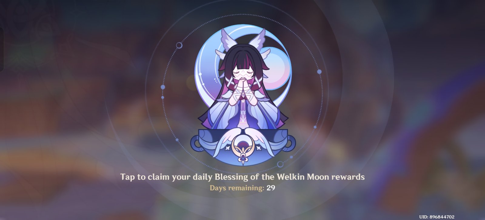 Genshin Impact - Blessing of the Welkin Moon [UID] photo review