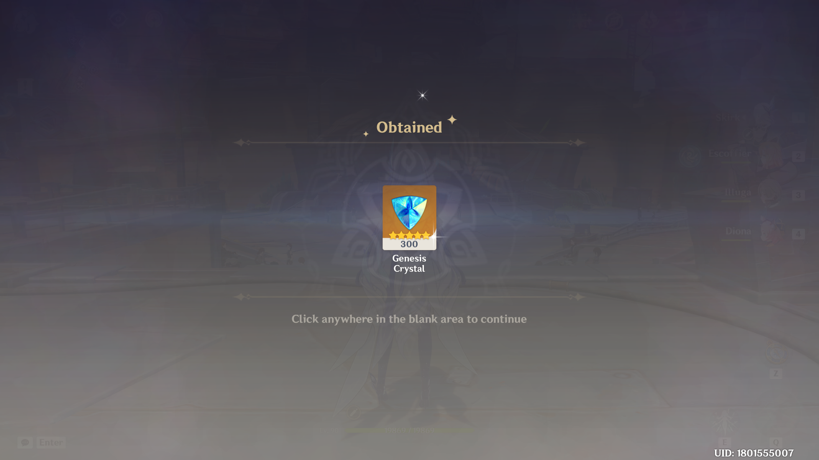 Genshin Impact - Blessing of the Welkin Moon [UID] photo review