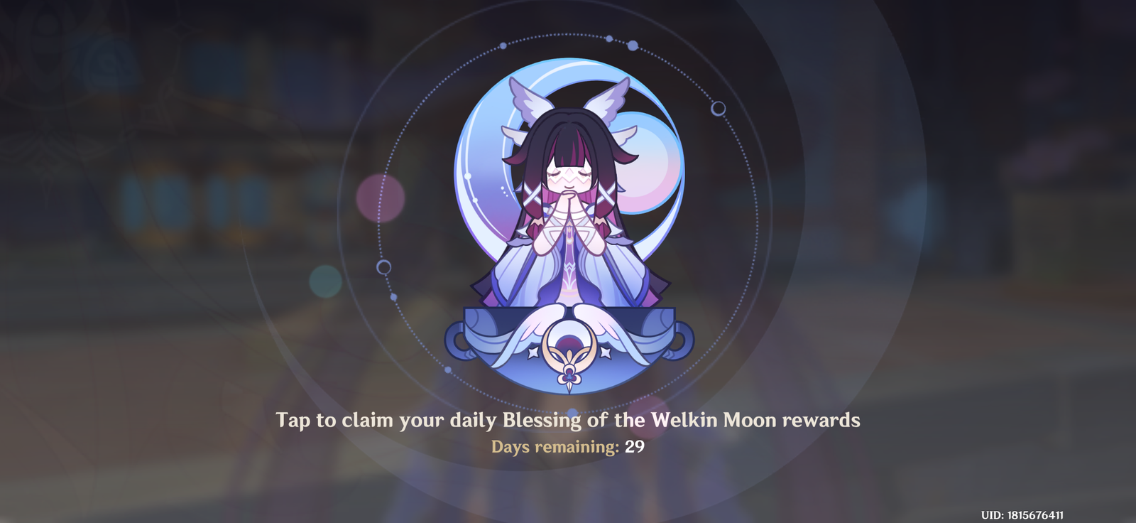 Genshin Impact - Blessing of the Welkin Moon [UID] photo review