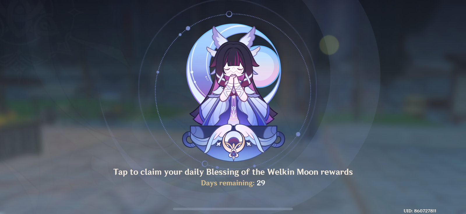 Genshin Impact - Blessing of the Welkin Moon [UID] photo review