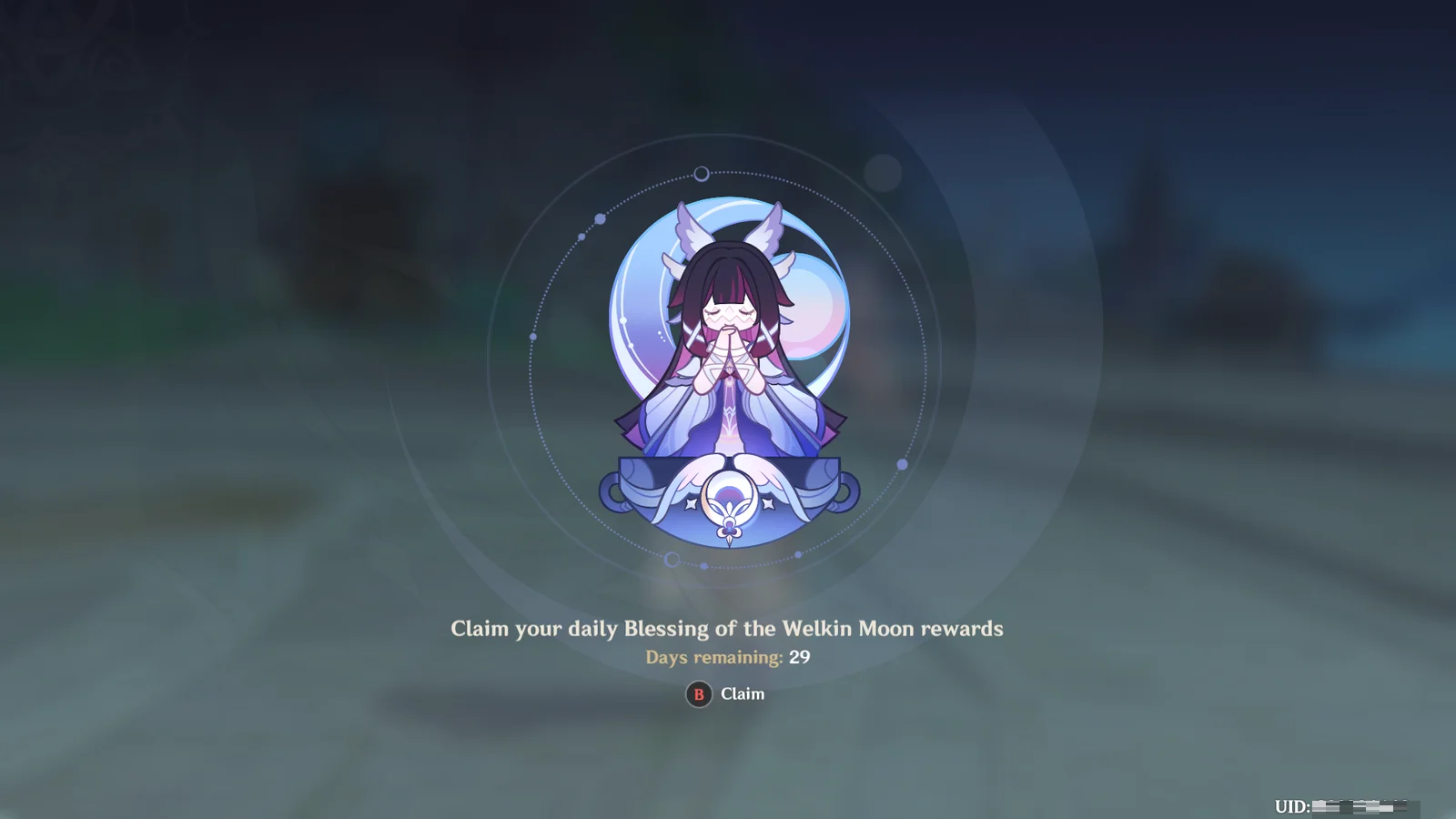 Genshin Impact - Blessing of the Welkin Moon [UID] photo review