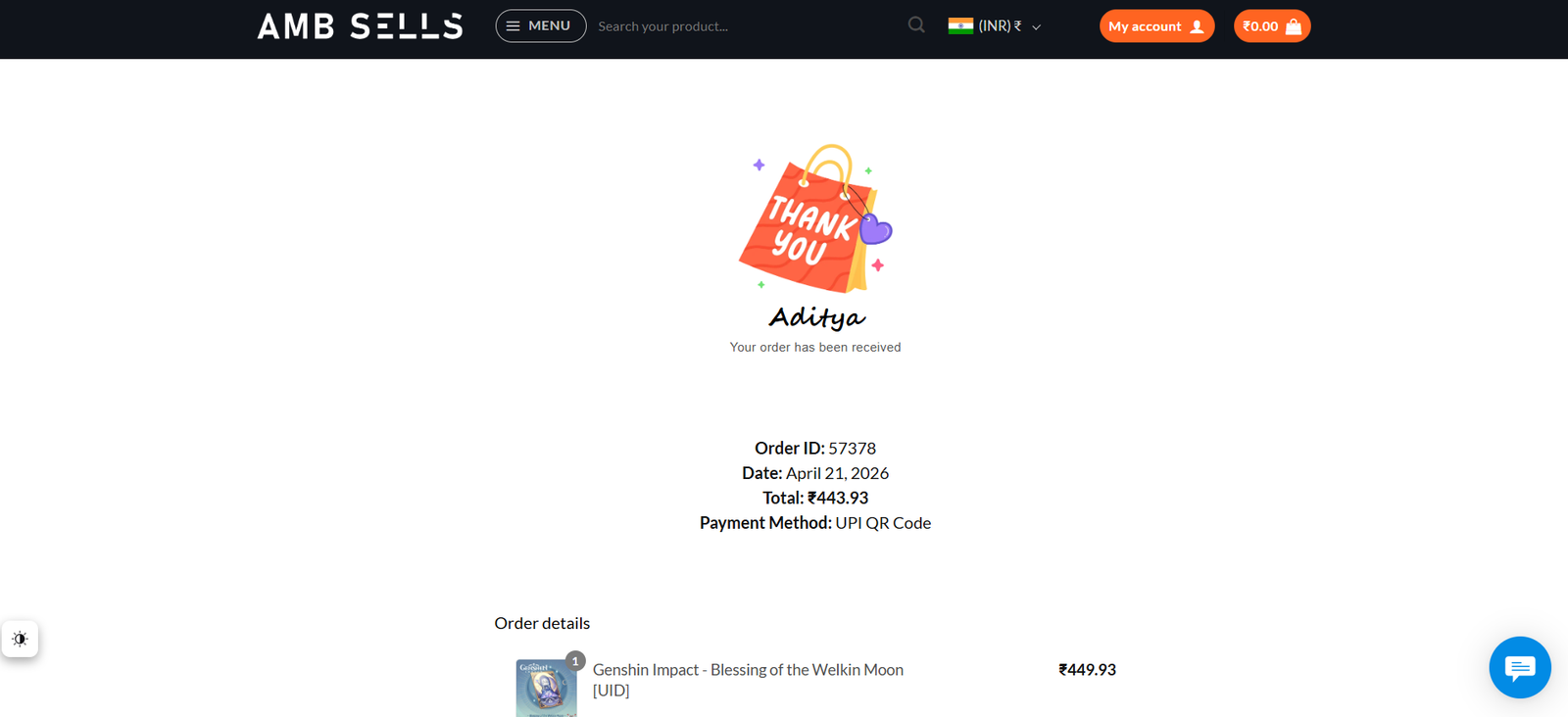 Genshin Impact - Blessing of the Welkin Moon [UID] photo review