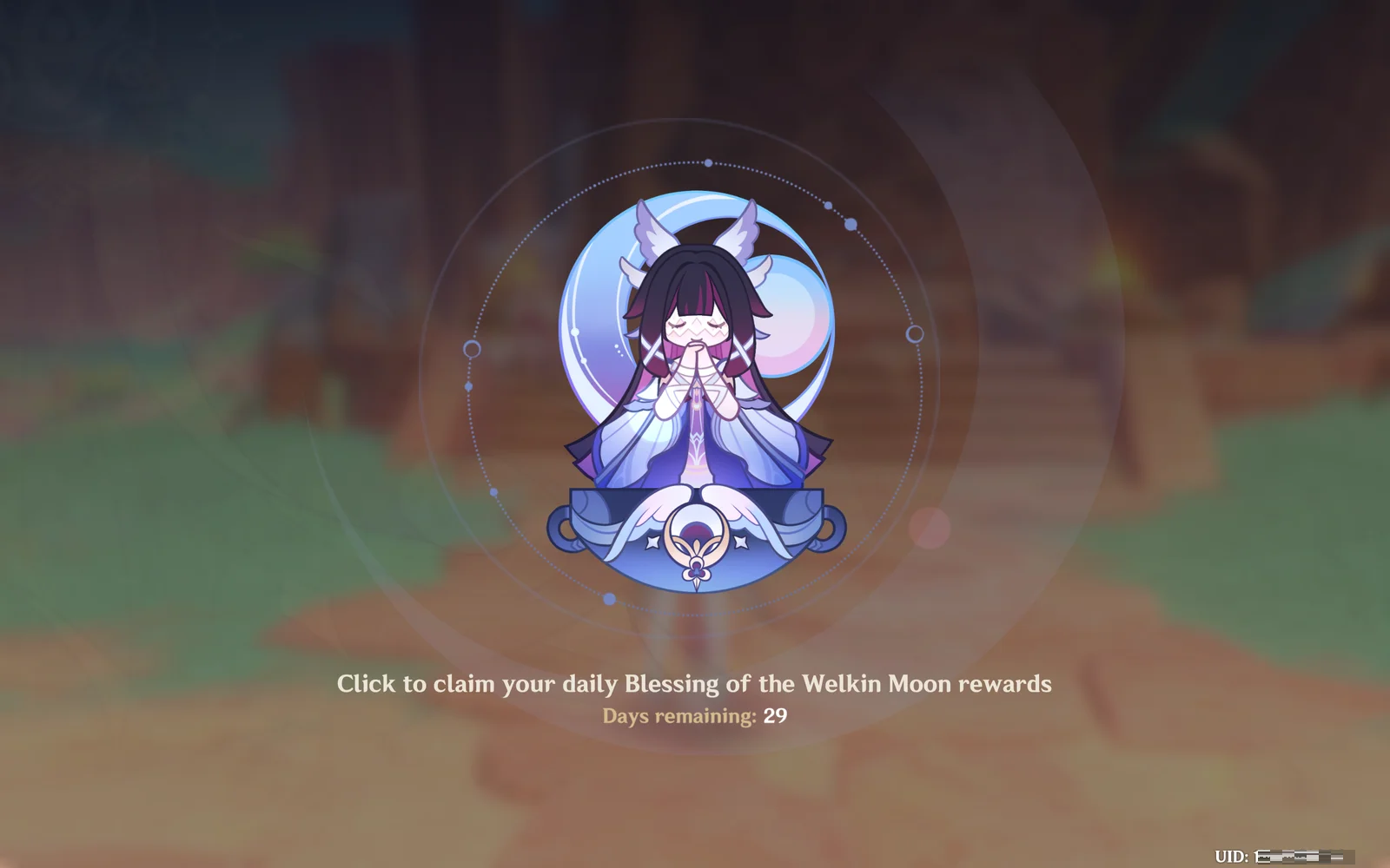Genshin Impact - Blessing of the Welkin Moon [UID] photo review