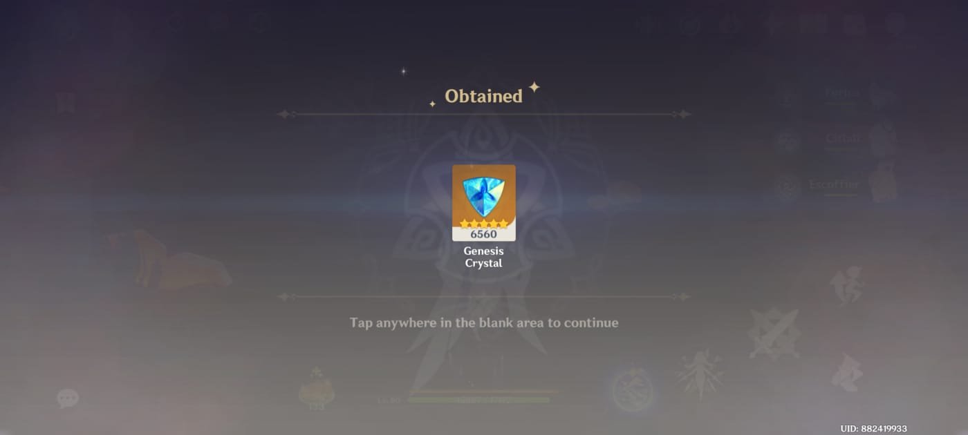 Genshin Impact - Genesis Crystals [300-6480] [UID] photo review