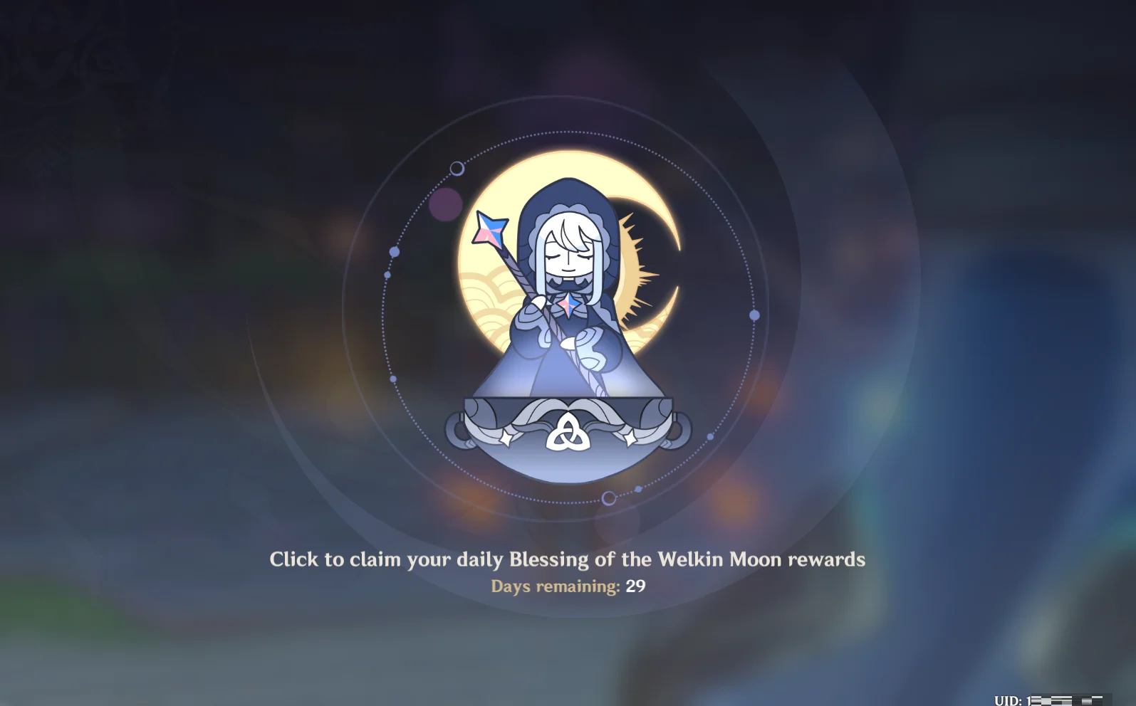 Genshin Impact - Blessing of the Welkin Moon [UID] photo review