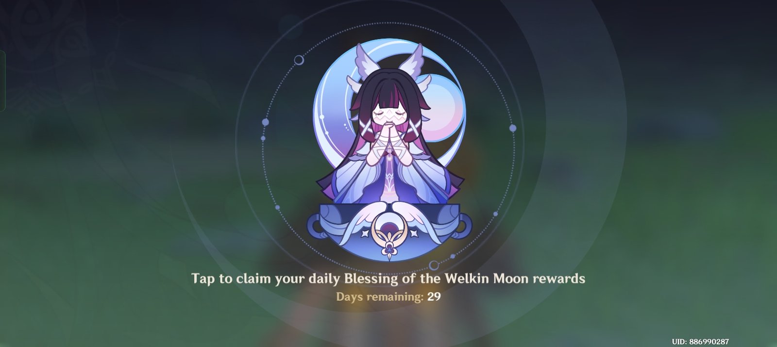 Genshin Impact - Blessing of the Welkin Moon [UID] photo review
