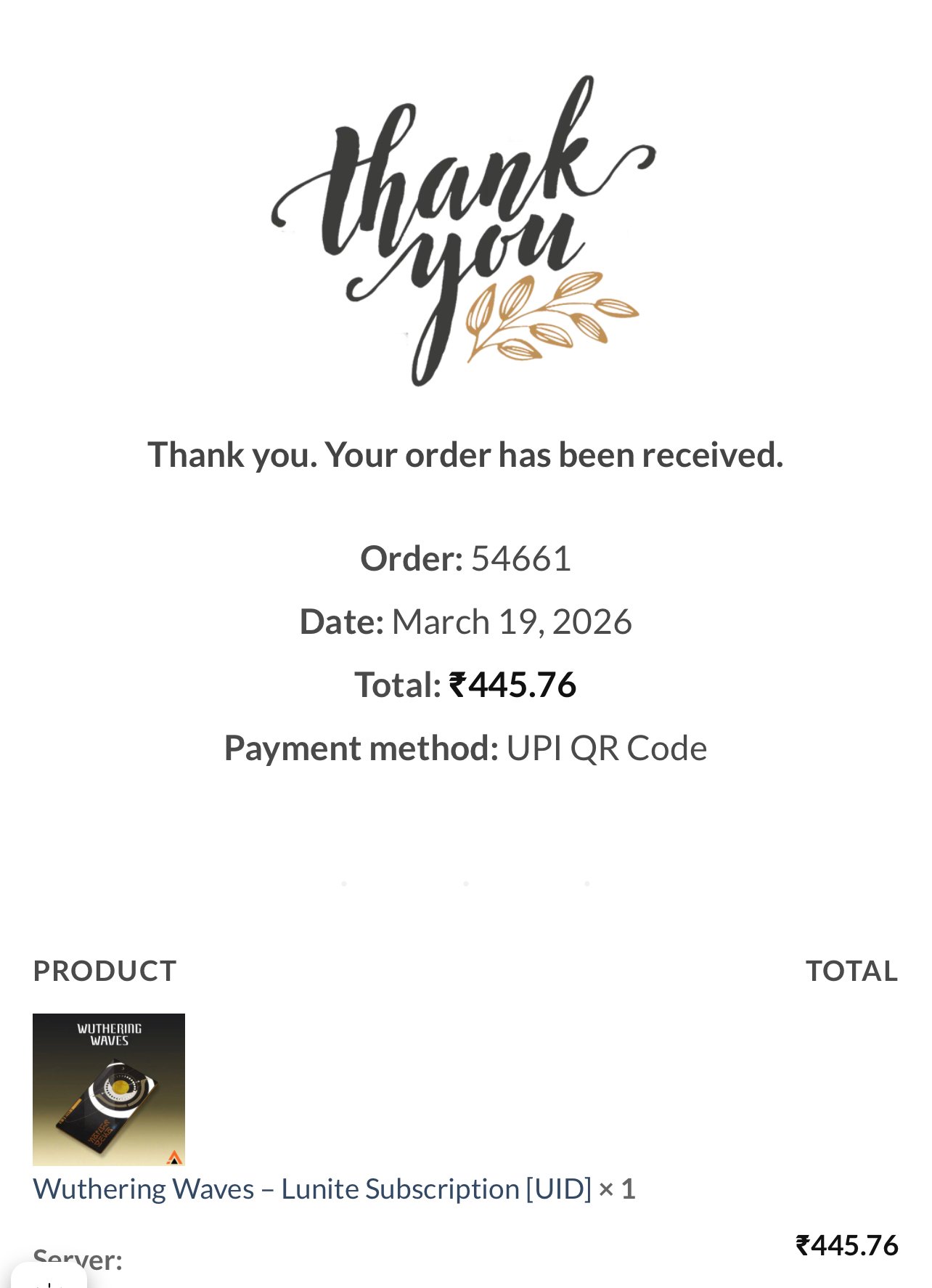 Wuthering Waves – Lunite Subscription [UID] photo review