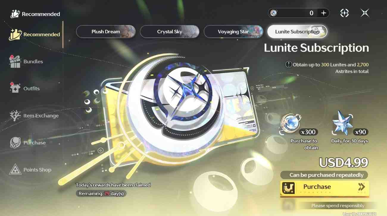 Wuthering Waves – Lunite Subscription [UID] photo review