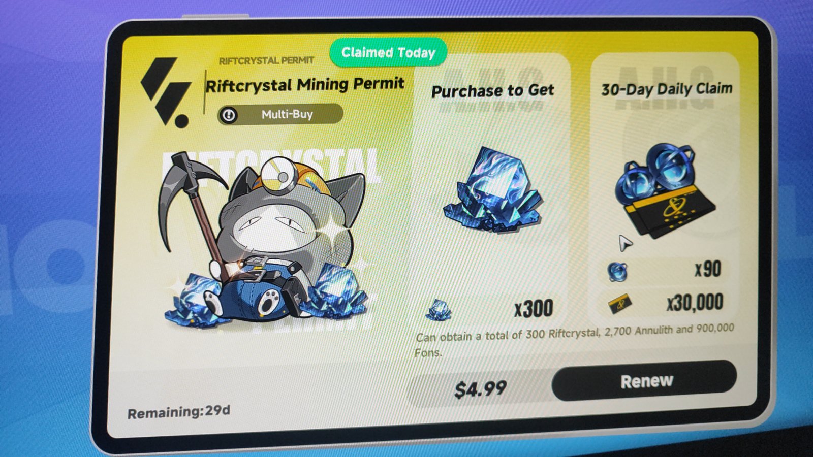 Neverness to Everness – Mining Permit [Login] photo review