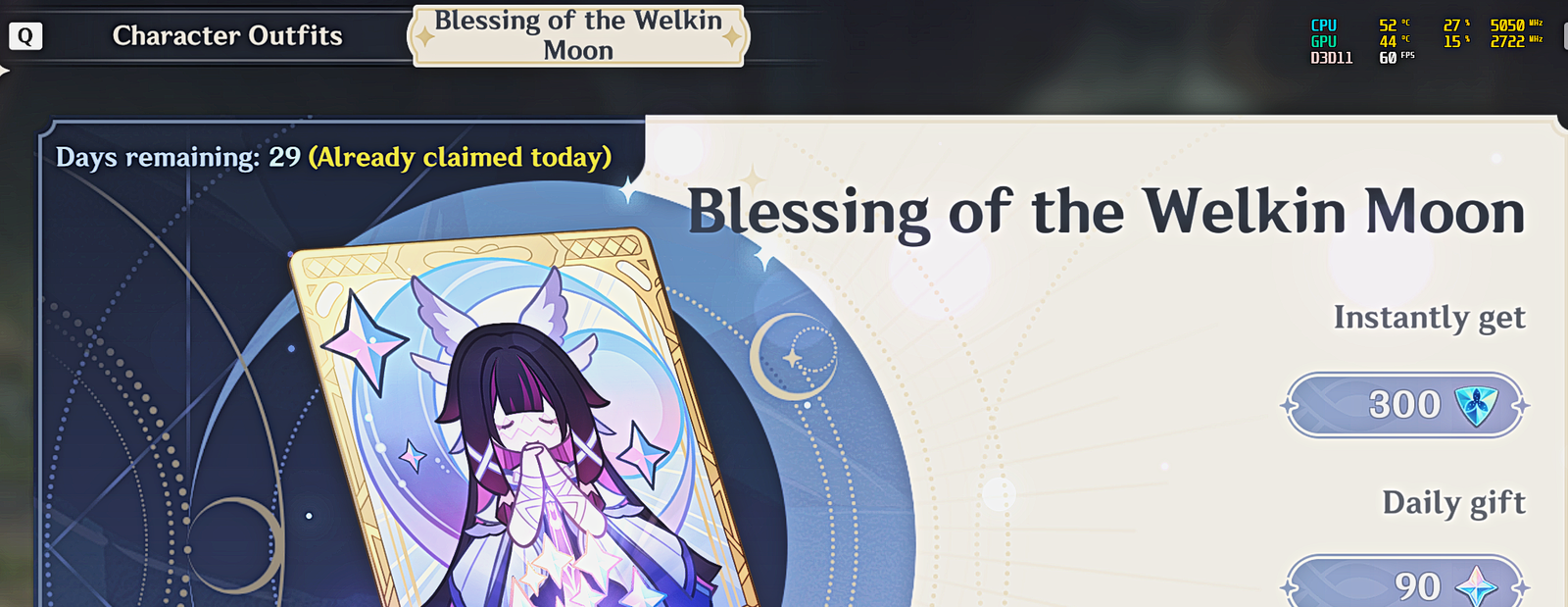 Genshin Impact - Blessing of the Welkin Moon [Login] photo review
